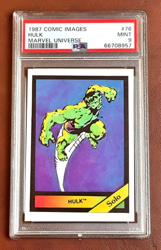 EARLY APPEARANCE POP 6 RARE 1987 MARVEL UNIVERSE COMIC IMAGE THE HULK PSA 9 MINT