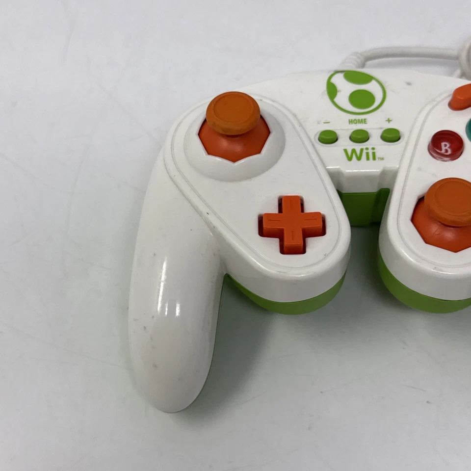 PDP Wii Wii U Pad de Lucha con Cable Controlador Clásico Diseño GameCube Yoshi 085-006 Foto 2 de 4