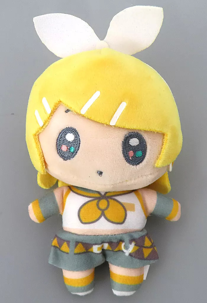 Hatsune Miku Keychain Kagamine Rin Plush Keychain Diner Pattern " x Daiso"