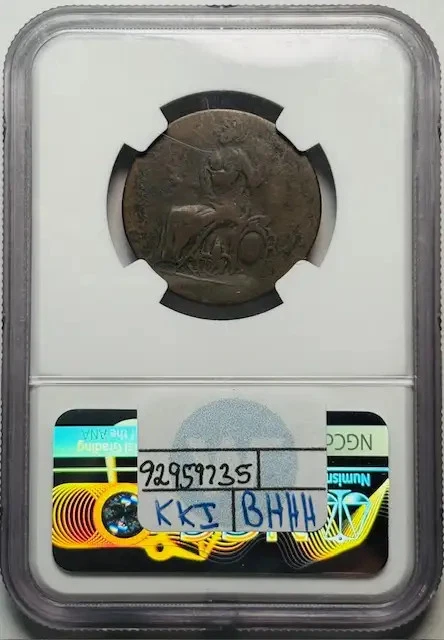 1787 Post Colonial Issues Connecticut - Copper NGC VF-30 BN Mutton Head - Image 2 of 2