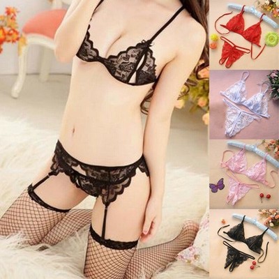 BH Frauenunterwäsche Baby Damen Dessous G-String Nachtwäsche Sets Spitze