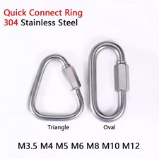 Quick Repair Chain Link Stainless Steel Screw Lock Connect Chain Shackles M4~M12