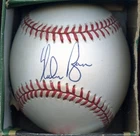 Nolan Ryan Single Signed OAL Brown Baseball