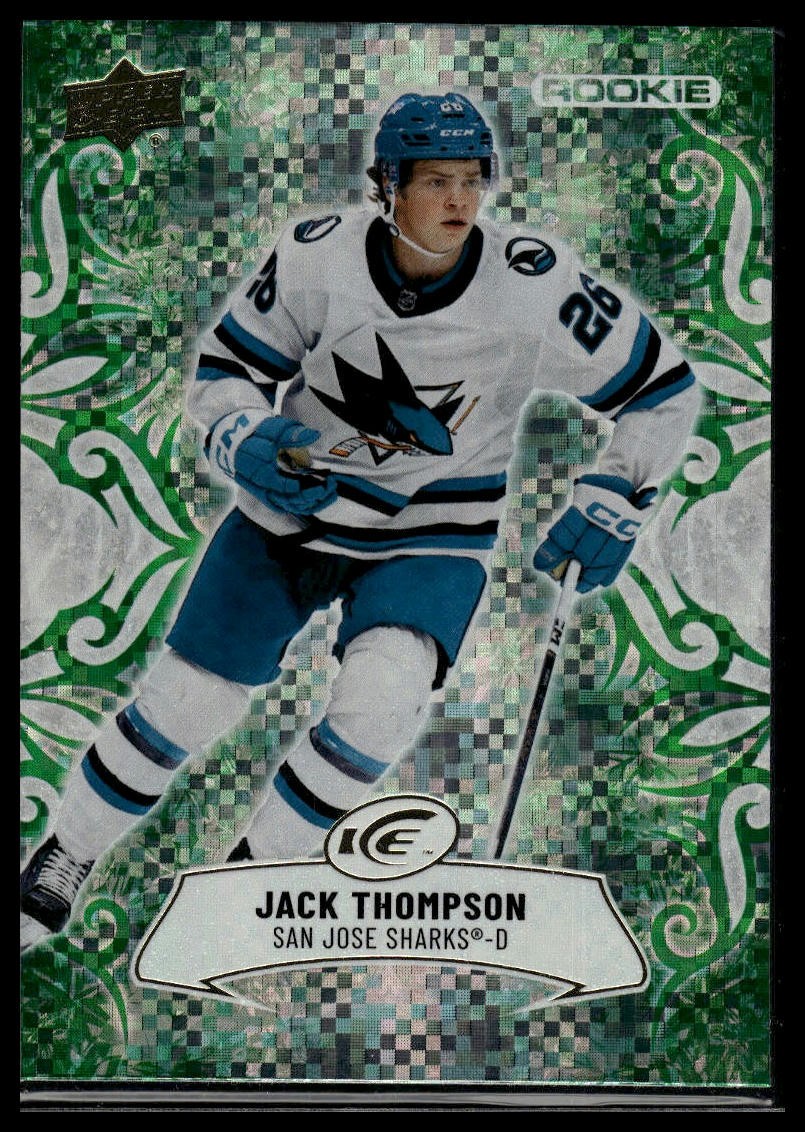 2024-25 Upper Deck Ice #130 Jack Thompson Emerald Green RC
