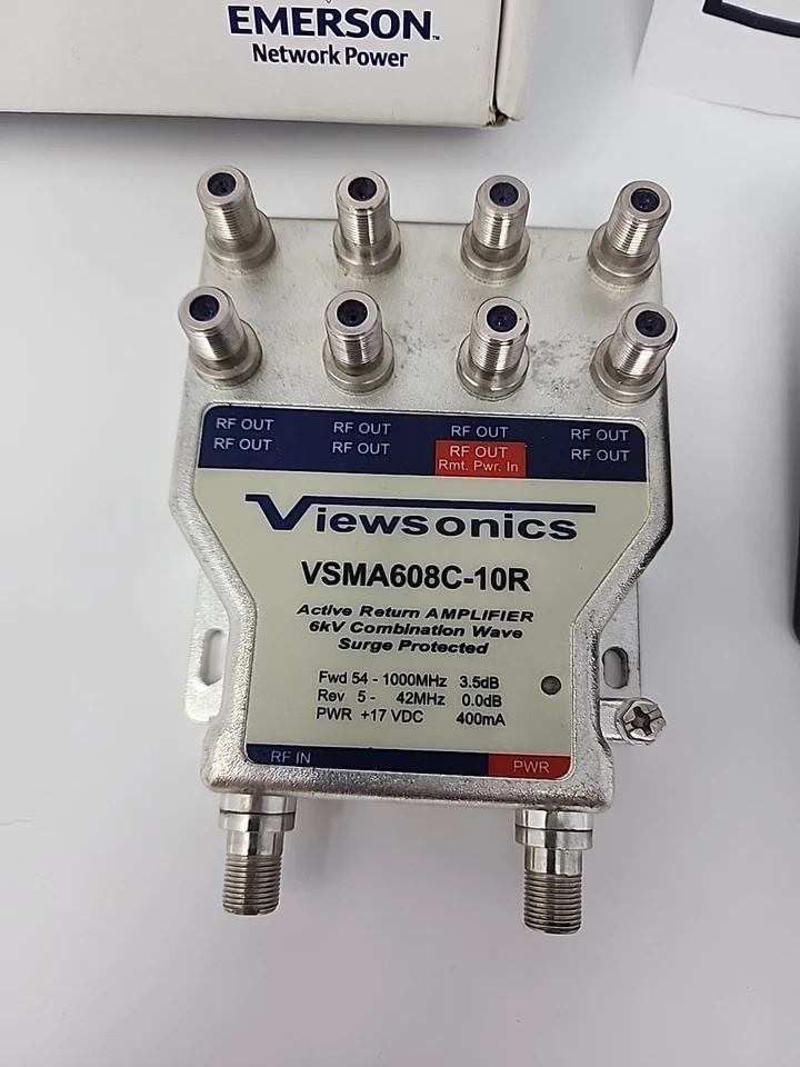 Viewsonics VSMA608C-10R Active Return Amplifier w/ Power Supply & Box - Image 2 of 4