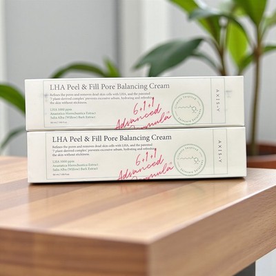AXIS-Y LHA Peel & Fill Pore Balancing Cream NEW Sealed In Box Korean Skincare