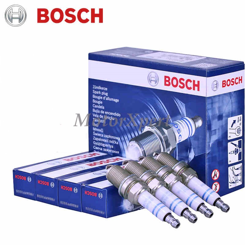 06H905601A 4pcs OEM Bosch Double Platinum Spark Plug For Audi A3 A4 A5 A6 Q5 TT