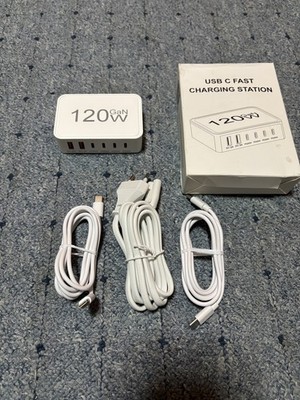 USB C Ladegerät Block High Power 120W Ladestation für Smartphones Desktop