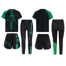 Kids Boys Set Party Outfits Competition Costume Cosplay Printed Training MMA