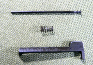 M1 Garand USGI Clip Latch/Pin/Spring Assembly Squared/Flat End Very Nice Set!