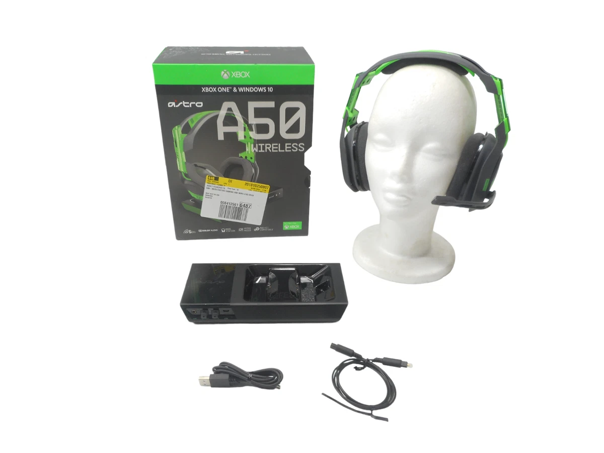  ASTRO Gaming A50 Wireless Dolby Gaming Headset - Black/Green -  Xbox One and PC : Video Games