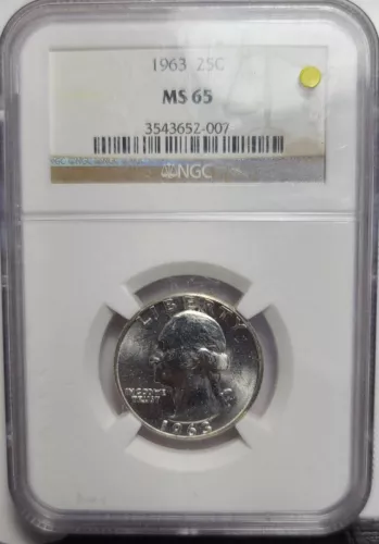 1963  25C NGC MS65 3543652-007