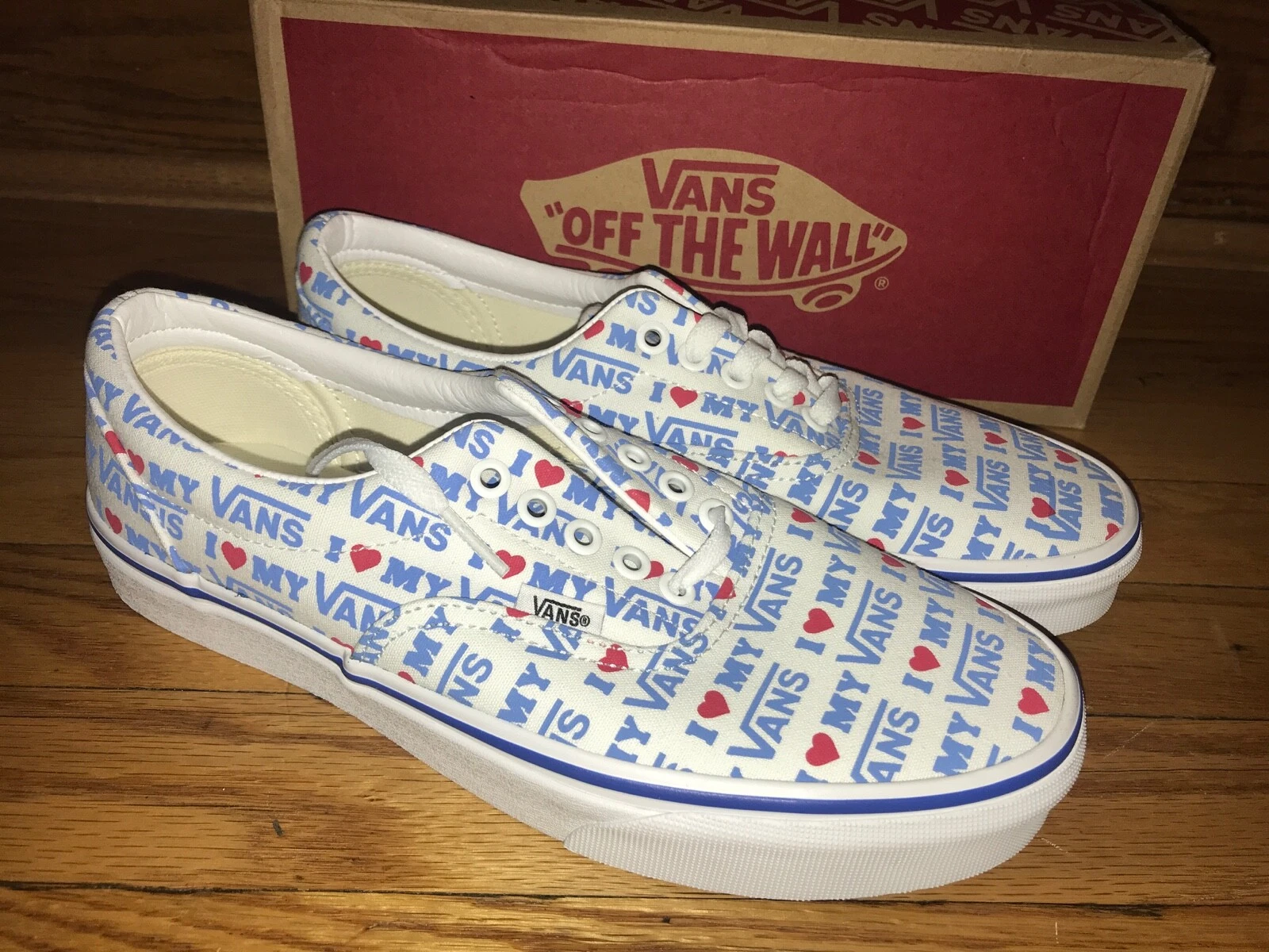 I Heart Vans Era taille 8 véritable blanc suprême aneth wtaps vault syndicat patin à brouillard