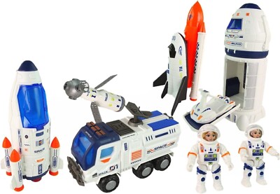 YSAMAX Weltraumrakete und Fahrzeuge Set, Kinder Wissenschaft Lernspielzeug für Kinder