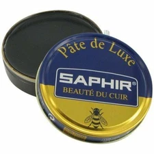 Black Saphir Shoe Polish Pate de Luxe 50ml Tin - Made in France