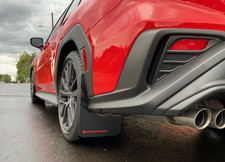 Rally Armor UR Black w/ Red Logo Mud Flaps Set of 4 for Subaru WRX 22+ New
