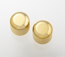 NEW - Guitar Dome Knobs 2 For USA Solid Shaft Pots - GOLD