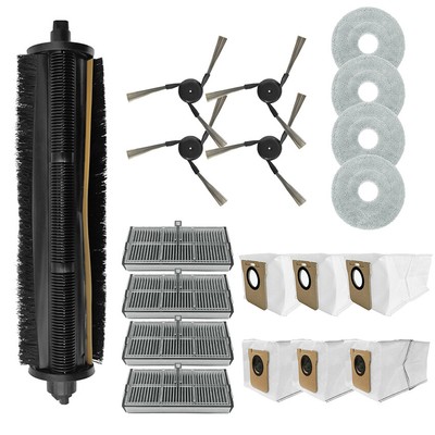 Upgrade Accessories Side Brush Dust Bag Filter for Mi MIJIA M40 Vacuum Cleaner