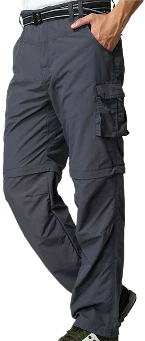 Jessie Kidden Mens Hiking Pants Convertible Quick Dry Lightweight Zip Off SZE 36