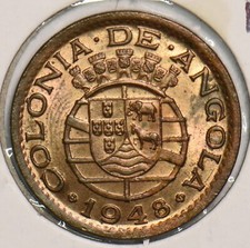 Angola 1948 20 Centavos Stempelglanz 299184 Kombiversand