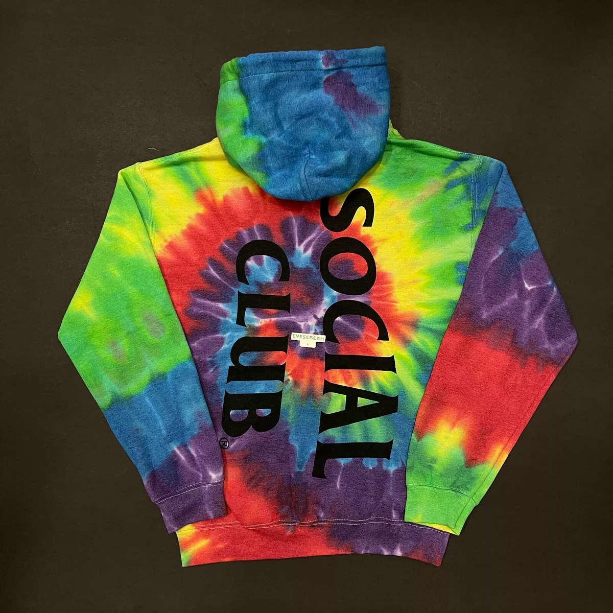 DS Auth Anti social social club Vertical Horizon Rainbow Hoodie Cherry CPFM