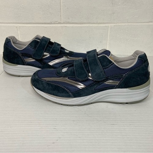 NEW SAS JV Mesh - EZ Strap Walking Sneaker Shoe Men’s 13M Blue Suede Comfort NIB - Picture 8 of 14