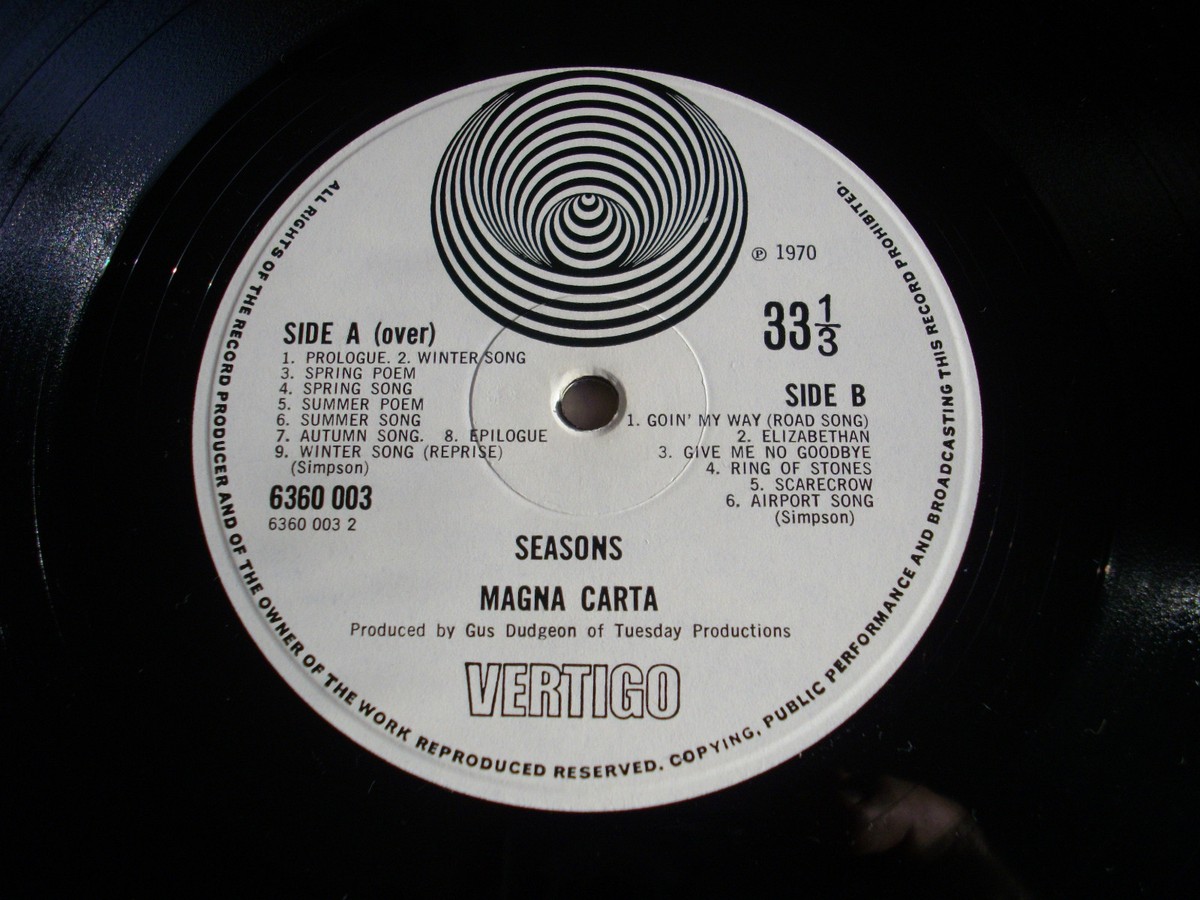 Magna Carta, Seasons ,Vertigo ‎– 6360 003 , Vinyl, LP, Album,1st 