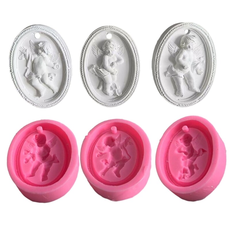 Resin Craft Mold Angel Shape Silicone Tablet Mold for DIY Clay Projects