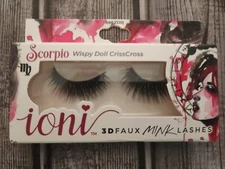 IONI 3D FAUX MINK LASHE SCORPIO WISPY DOLL CRISSCROSS # 686ZD11