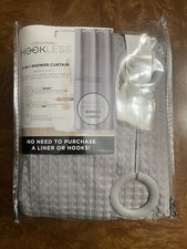 Original 3-in-1 Hookless Shower Curtain w/Liner, Gray