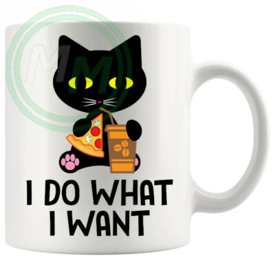 I Do What I Want Neuheit Katzenliebhaber Geschenke Tassen Untersetzer Kühlschrankmagnete