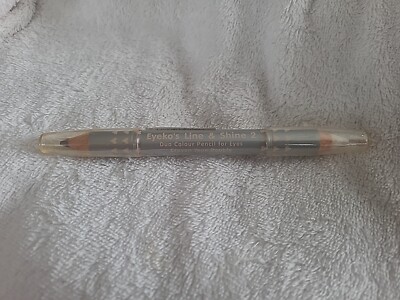 Eyeko Line & Shine 2 Duo Colour Pencil For Eyes Plum Glimmer & Bright White New