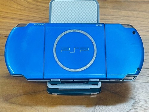 Sony PSP-3000 Vibrant Blue Handheld Console w/2GB Memory Card Box Japan Tested - Picture 7 of 12