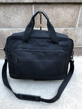 Laptop Soft Case Bag Briefcase Men's Canvas Polyester Crossbody Shoulder Black