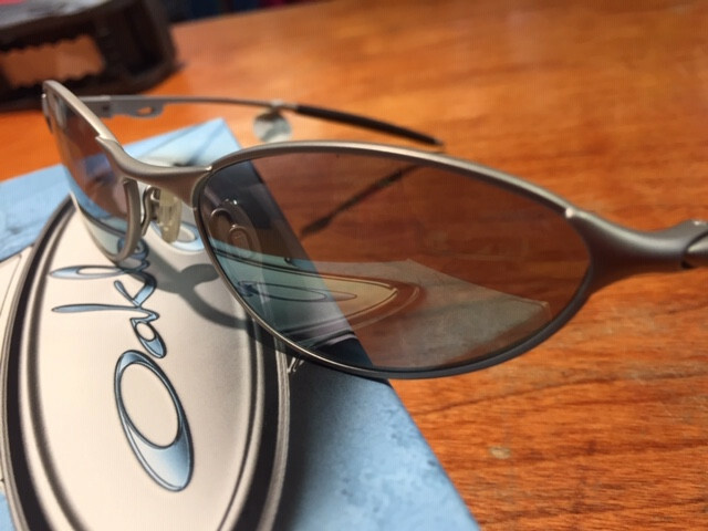 Oakley Teaspoon Silver Emerald Slate 05-784 Wire RARE BRAND NEW W