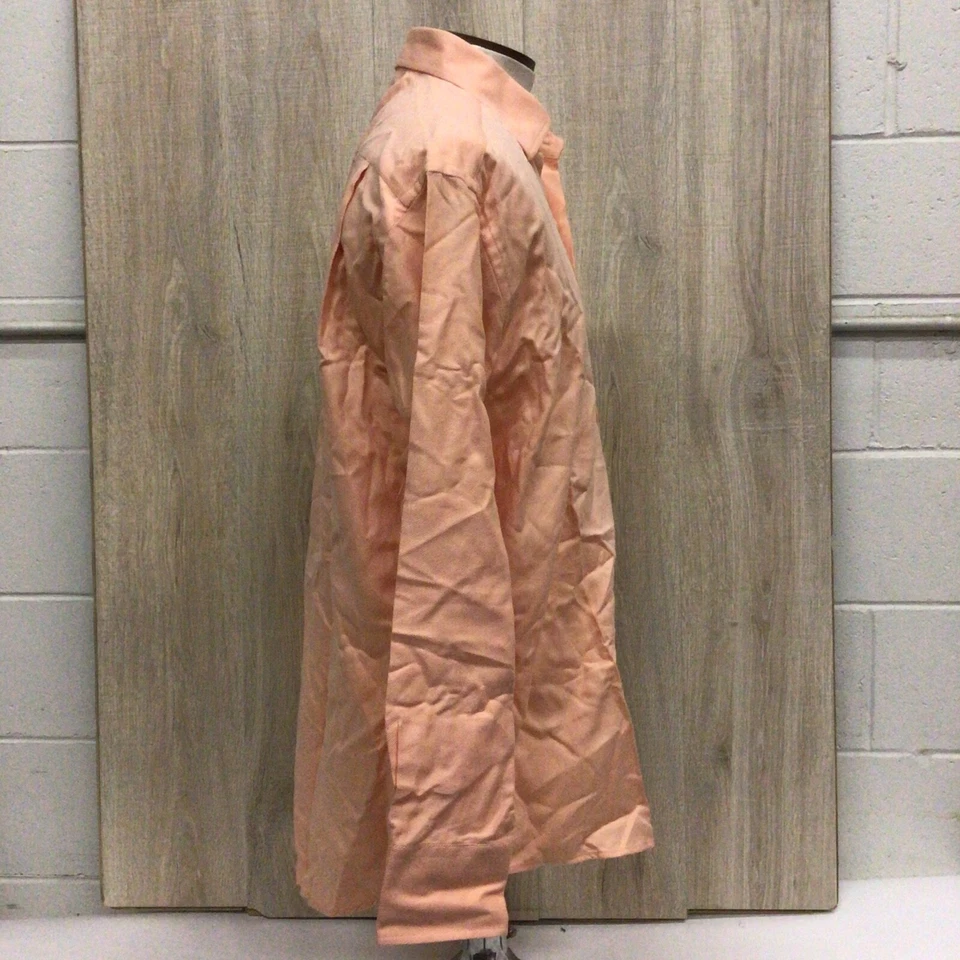 ВИНТАЖНЫЙ ALEX CANNON МУЖСКОЙ ДЛИННЫМ РУКАВОМ НА ПУГОВИЦАХ ОРАНЖЕВЫЙ РУБАШКА РАЗМЕР L НОВЫЙ С ЯРЛЫКАМИ V28 - Изображение 4 из 4