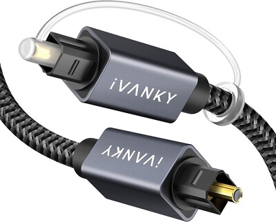 IVANKY Toslink Optisches Audio Kabel 3M Stereo Digital Audio LWL SPDIF HIFI