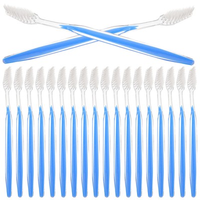 50pcs Camping Toothbrush Set Disposable Soft Bristle Travel Toothbrushes