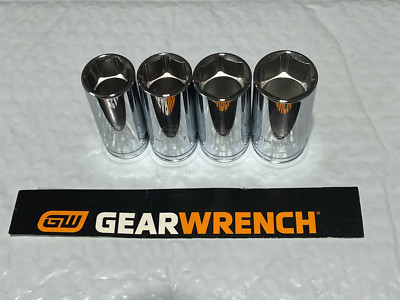 Gearwrench 6 Point Deep Metric Socket 3/8'' Drive 4pc. set 20, 21, 22, 24mm