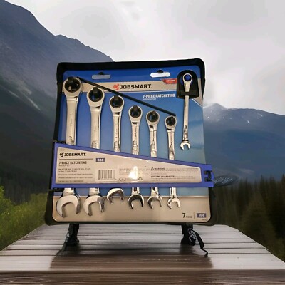 Job Smart 7 Pc. Ratcheting Wrench Set Metric 8, 10,12,13,14,17,19 mm New D/S A9