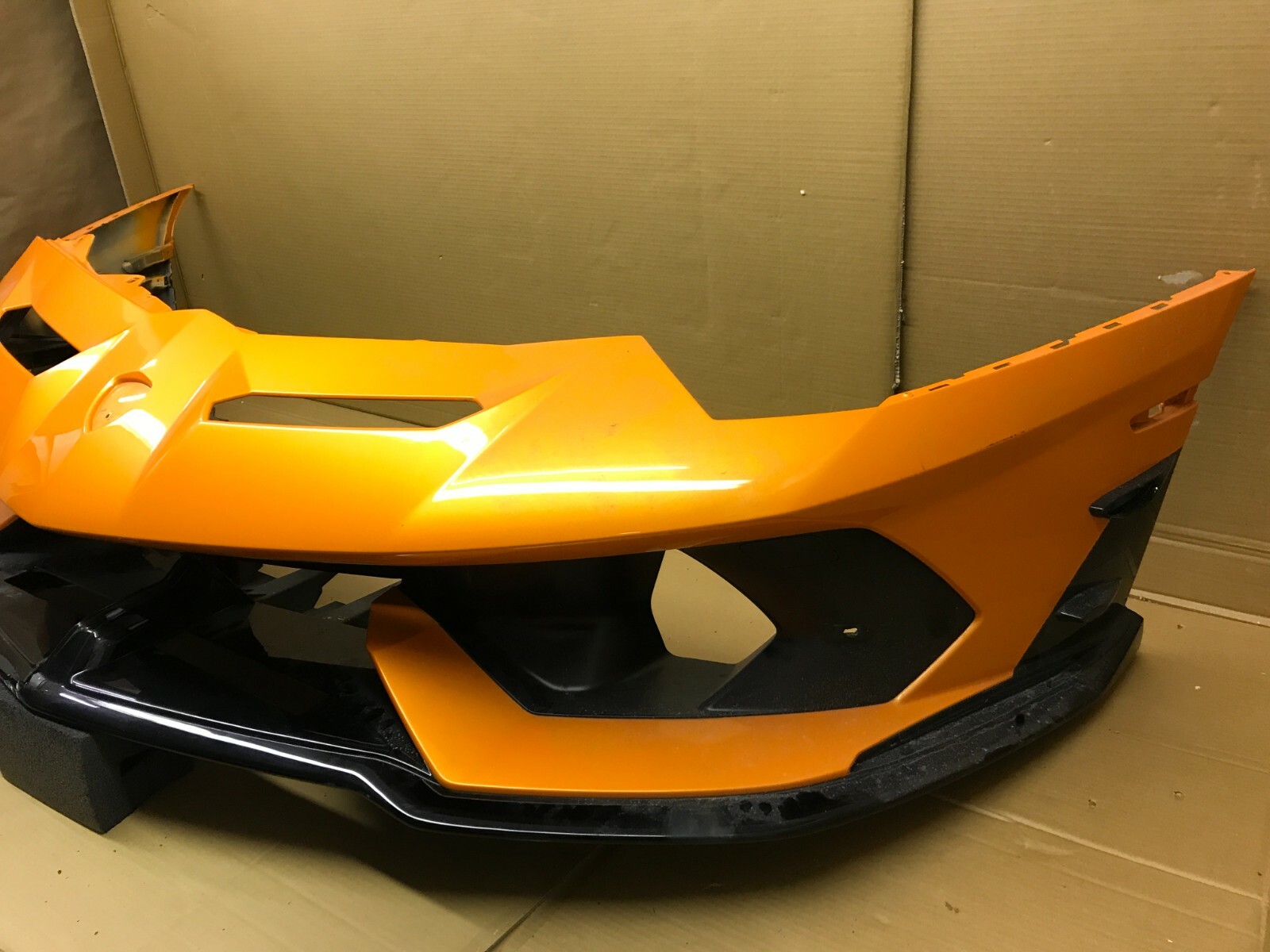 2019 2020 2021 LAMBORGHINI AVENTADOR SVJ FRONT BUMPER COVER OEM Orange