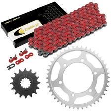 Red Drive Chain And Sprocket Kit for Yamaha FZ1 FZS1000 2001-2005