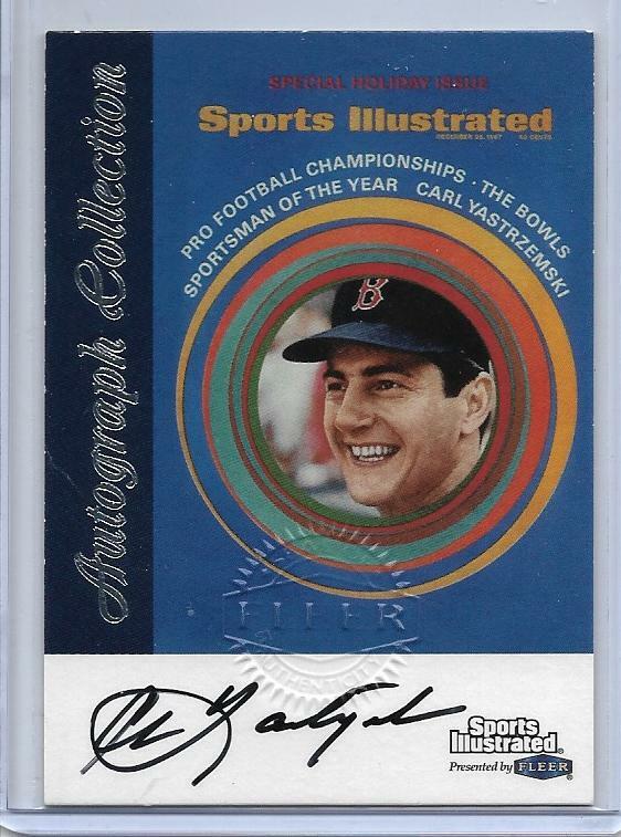 1999 FLEER GREATS OF THE GAME CARL YASTRZEMSKI AUTO SIGNED BOSTON