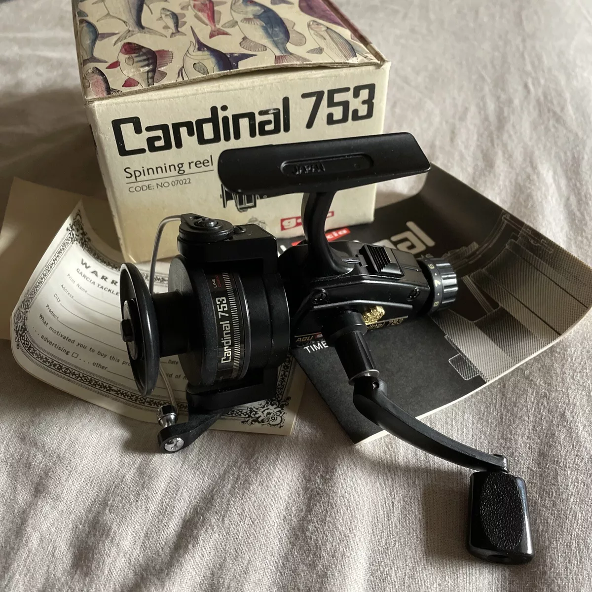 Abu Garcia Cardinal 753 Spinning Reel New In Box Vintage