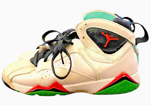 Air Jordan 7 Retro Verede (GS) Youth 7.5 Green And White Sneaker 705417-138