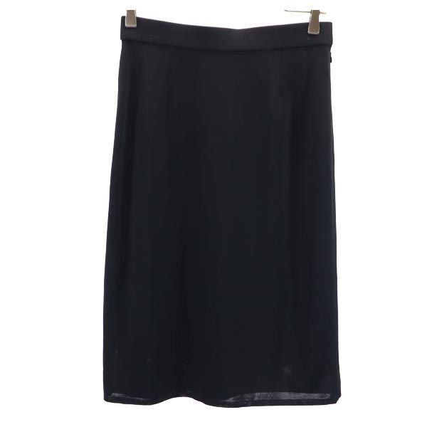 Gonna YVES SAINT LAURENT made in Japan lunghezza media 11 nera zip laterale donna
