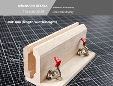 Leather Wooden Clip Leather Wooden Clip Hand Sewn Wide Wooden Clip