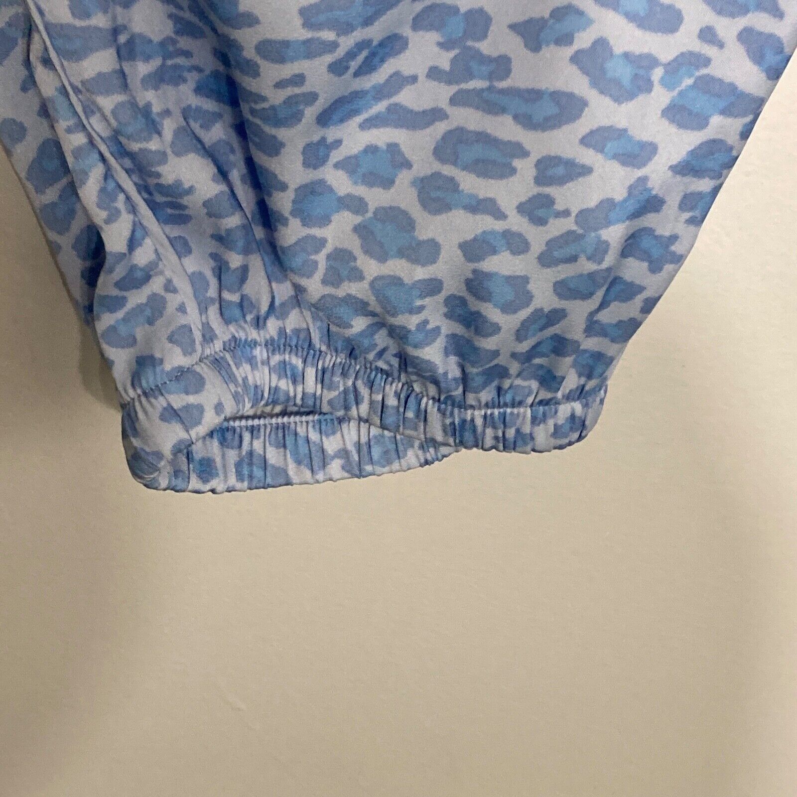 Aerie Womens Pajama Set XS Blue Animal Print Jogg… - image 6