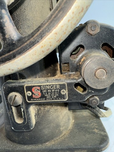 Antique 1920s Singer Model 15 Sewing Machine Head W/Motor and Light READ Desc! - Picture 11 of 21