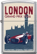 Zippo Custom London Grand Prix 1956, International Champs Street Chrome New Rare